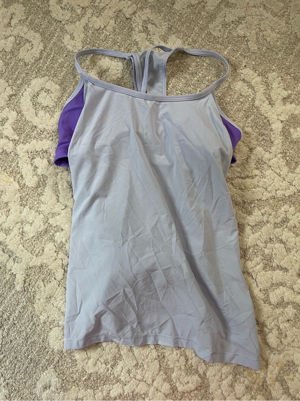 lululemon athletica Lavender Tank Top with Purple Accents